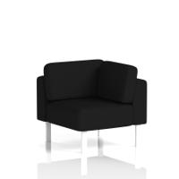 Brixworth Modular Seating Corner Unit With White Legs In X2 Fabric - Diameter