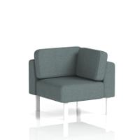 Brixworth Modular Seating Corner Unit With White Legs In Main Line Flax Fabric - Westminster