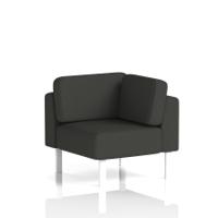 Brixworth Modular Seating Corner Unit With White Legs In Yoredale Fabric - Leyburn