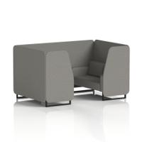 Brixworth 4 Seater Booth With Black Legs In X2 Fabric - Number Panels And Sofa