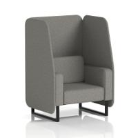 Brixworth 1 Seater Open Booth With Black Legs In X2 Fabric - Number Panels And Sofa
