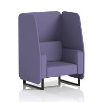 Brixworth 1 Seater Open Booth With Black Legs In Synergy Fabric - Order Panels And Sofa