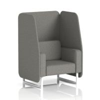 Brixworth 1 Seater Open Booth With White Legs In X2 Fabric - Number Panels And Sofa