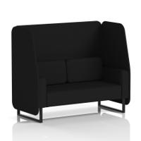 Brixworth 2 Seater Open Booth With Black Legs In X2 Fabric - Diameter Panels And Sofa