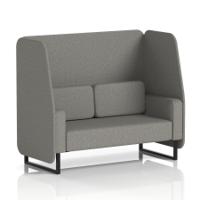 Brixworth 2 Seater Open Booth With Black Legs In X2 Fabric - Number Panels And Sofa
