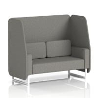 Brixworth 2 Seater Open Booth With White Legs In X2 Fabric - Number Panels And Sofa