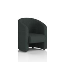 Lamport Armchair With Black feet In Rivet Fabric - Charcoal