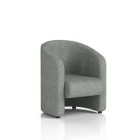 Lamport Armchair With Black feet In Rivet Fabric - Prime