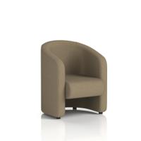 Lamport Armchair With Black feet In Main Line Flax Fabric - Bank