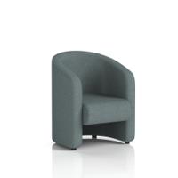 Lamport Armchair With Black feet In Main Line Flax Fabric - Westminster