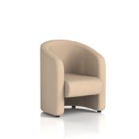 Lamport Armchair With Black feet In Synergy Fabric - Affix