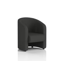 Lamport Armchair With Black feet In Synergy Fabric - Mix