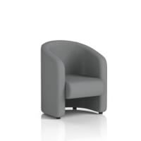 Lamport Armchair With Black feet In Synergy Fabric - Partner