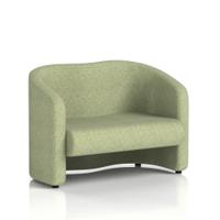 Lamport Sofa 2 Seater With Black Feet In Rivet Fabric - Burnish