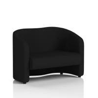 Lamport Sofa 2 Seater With Black Feet In X2 Fabric - Diameter