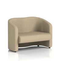 Lamport Sofa 2 Seater With Black Feet In Main Line Flax Fabric - Upminster