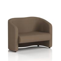 Lamport Sofa 2 Seater With Black Feet In Sumi Fabric - Osaka