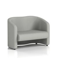 Lamport Sofa 2 Seater With Black Feet In Sumi Fabric - Tokyo
