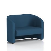 Lamport Sofa 2 Seater With Black Feet In Sumi Fabric - Uto