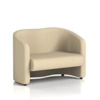 Lamport Sofa 2 Seater With Black Feet In Sumi Fabric - Zen