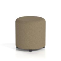 Harlestone Small Round Stool In Main Line Flax Fabric - Bank Body And Top