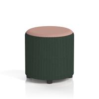 Harlestone Small Round Stool In Yoredale Fabric - Ingleton Body Kidstone Top