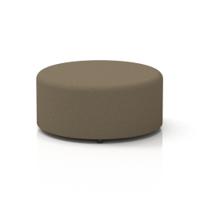 Harlestone Large Round Stool In Main Line Flax Fabric - Bank Body And Top