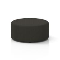 Harlestone Large Round Stool In Main Line Flax Fabric - Temple Body And Top