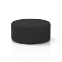 Harlestone Large Round Stool In Synergy Fabric - Mix Body And Top