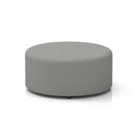 Harlestone Large Round Stool In Sumi Fabric - Tokyo Body And Top