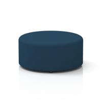 Harlestone Large Round Stool In Sumi Fabric - Uto Body And Top