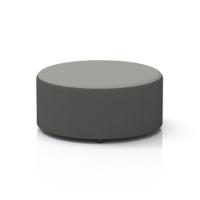 Harlestone Large Round Stool In Sumi Fabric - Kobe Body Tokyo Top
