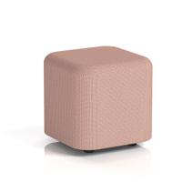 Harlestone Small Square Stool In Yoredale Fabric - Kidstone Body And Top