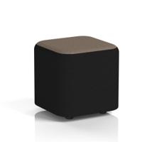 Harlestone Small Square Stool In X2 Fabric - Diameter Body Theory Top