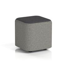 Harlestone Small Square Stool In X2 Fabric - Number Body Arithmetic Top