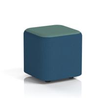 Harlestone Small Square Stool In Sumi Fabric - Uto Body Handa Top