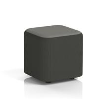 Harlestone Small Square Stool In Yoredale Fabric - Leyburn Body Hardraw Top