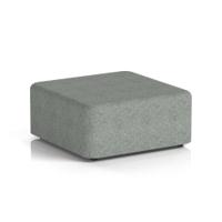 Harlestone Large Square Stool In Rivet Fabric - Prime Body And Top
