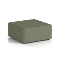 Harlestone Large Square Stool In Main Line Flax Fabric - Monument Body And Top