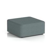 Harlestone Large Square Stool In Main Line Flax Fabric - Westminster Body And Top