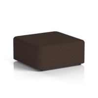 Harlestone Large Square Stool In Synergy Fabric - Wed Body And Top