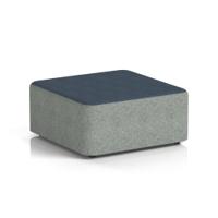 Harlestone Large Square Stool In Rivet Fabric - Prime Body Crucible Top