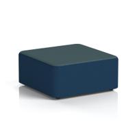 Harlestone Large Square Stool In X2 Fabric - Calculus Body Polygon Top