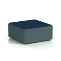 Harlestone Large Square Stool In X2 Fabric - Polygon Body Calculus Top
