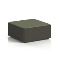 Harlestone Large Square Stool In Main Line Flax Fabric - Temple Body Monument Top