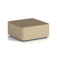 Harlestone Large Square Stool In Main Line Flax Fabric - Upminster Body Bank Top