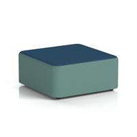 Harlestone Large Square Stool In Sumi Fabric - Handa Body Uto Top
