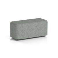 Harlestone Small Rectangular Stool In Rivet Fabric - Prime Body And Top