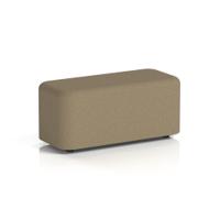 Harlestone Small Rectangular Stool In Main Line Flax Fabric - Bank Body And Top