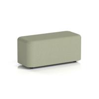 Harlestone Small Rectangular Stool In Main Line Flax Fabric - Newbury Body And Top